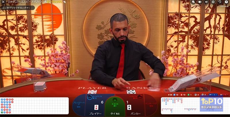 ジャパニーズバカラ Japanese Baccarat (Evolution Gaming)